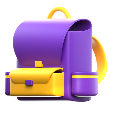 School Bag  3D Icon