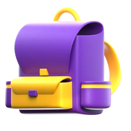 School Bag  3D Icon