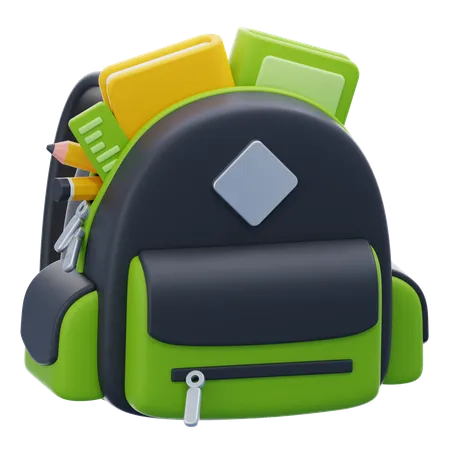 School Bag  3D Icon