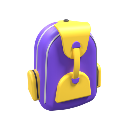 School Bag  3D Icon