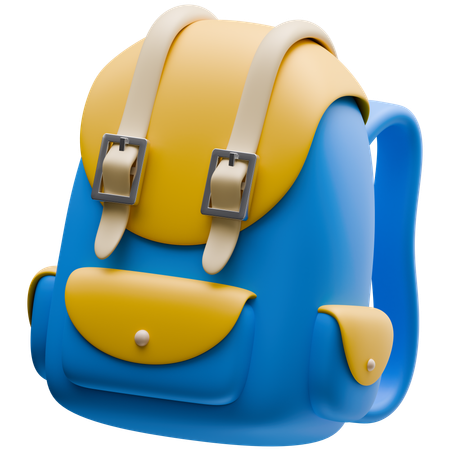 School Bag  3D Icon