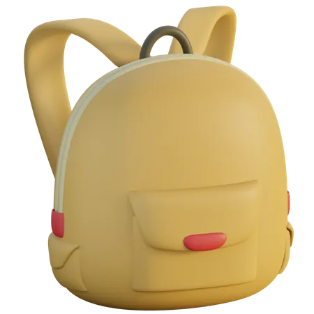 School Bag  3D Icon