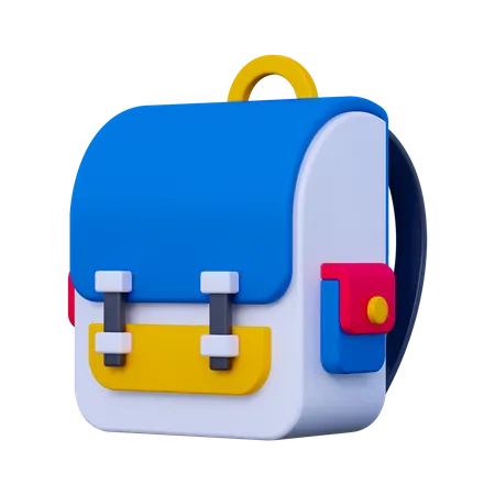 School Bag  3D Icon