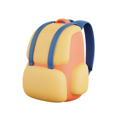 School Bag  3D Icon