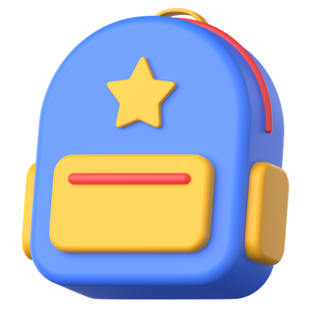 School Bag  3D Icon