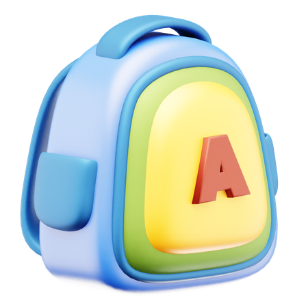 School Bag  3D Icon