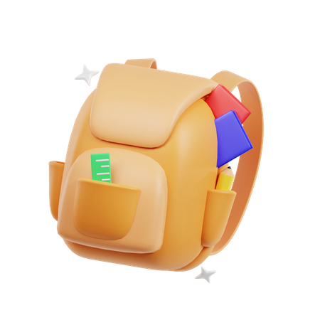 School Bag  3D Icon