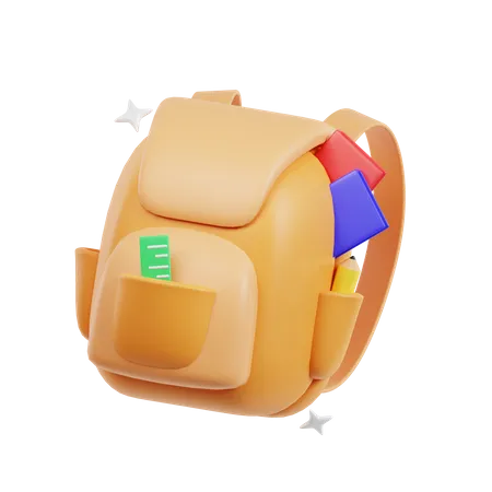 School Bag  3D Icon