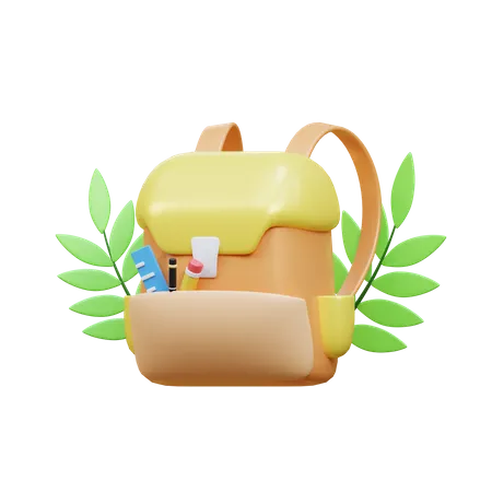 School Bag  3D Icon