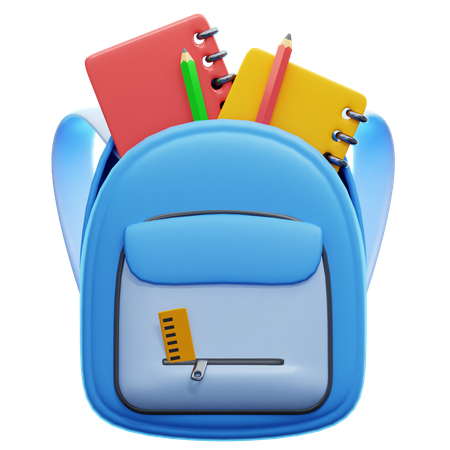 School Bag  3D Icon