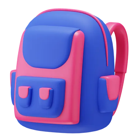 School Bag  3D Icon