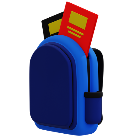 School Bag  3D Icon