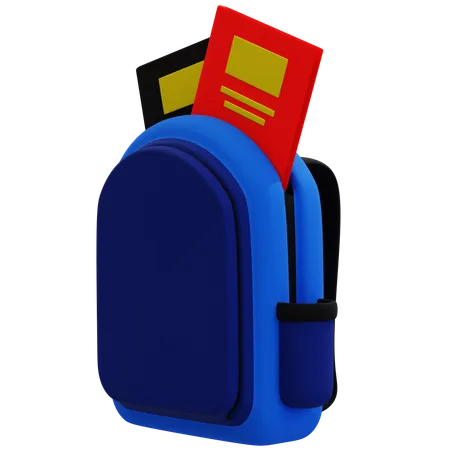 School Bag  3D Icon