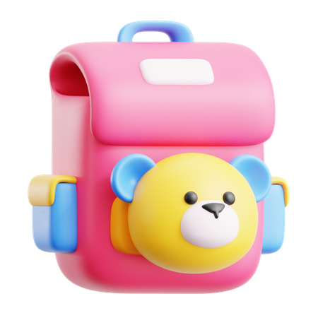 School Bag  3D Icon