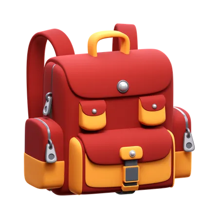 School Bag  3D Icon