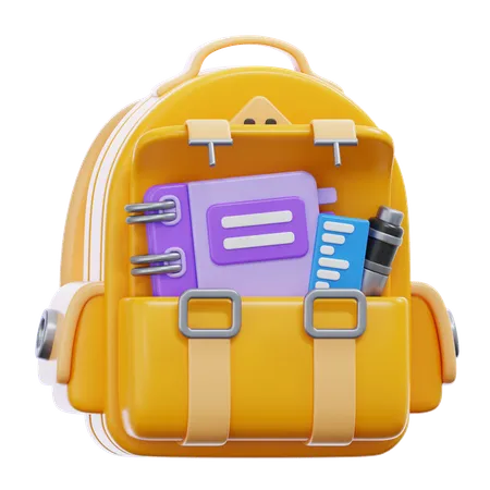 School Bag  3D Icon