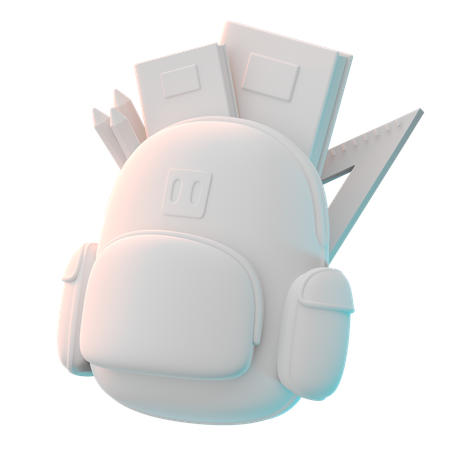 School Bag  3D Icon