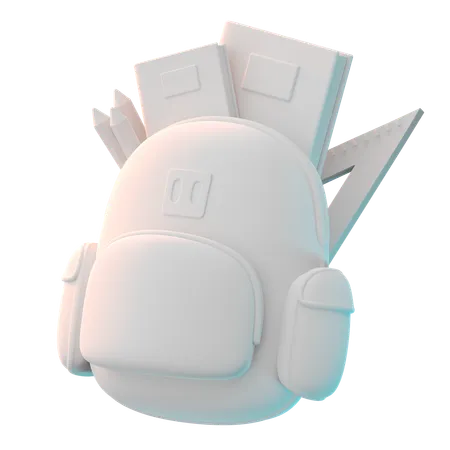 School Bag  3D Icon