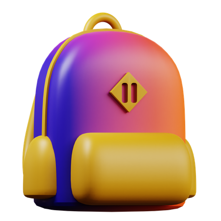 School Bag  3D Icon