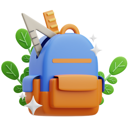 School Bag  3D Icon