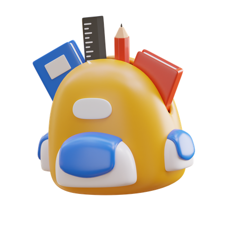 School Bag  3D Icon