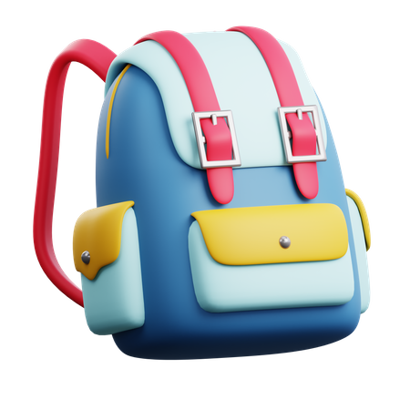 School Bag  3D Icon