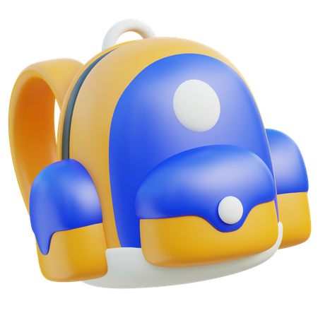 School Bag  3D Icon