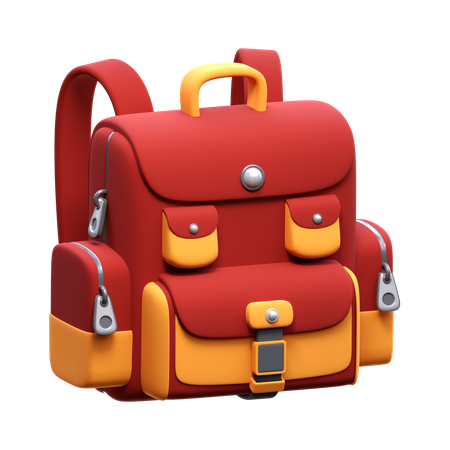 School Bag  3D Icon