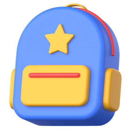 School Bag  3D Icon