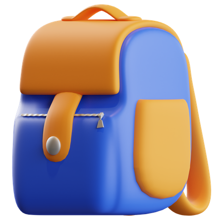 School Bag  3D Illustration