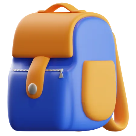 School Bag  3D Illustration