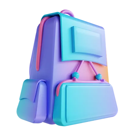 School Bag  3D Illustration