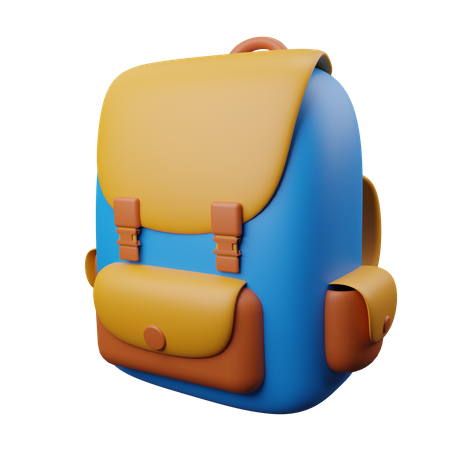 School Bag  3D Illustration