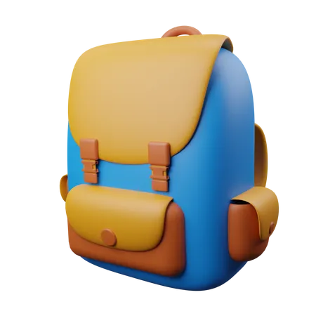 School Bag  3D Illustration