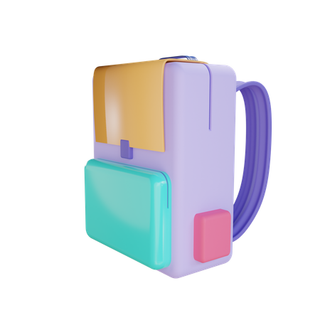 School Bag  3D Illustration