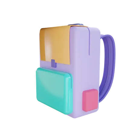 School Bag  3D Illustration