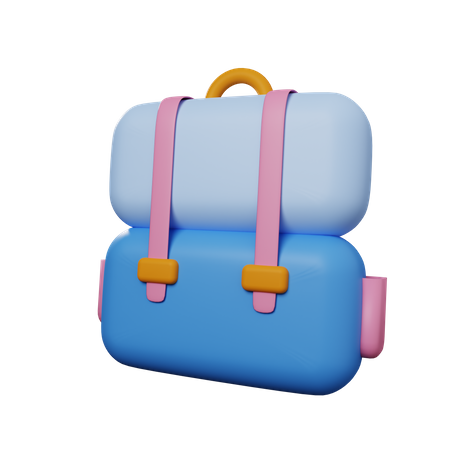 School bag  3D Illustration