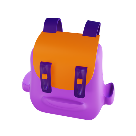 School Bag  3D Illustration