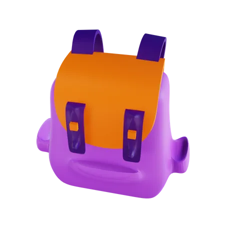 School Bag  3D Illustration