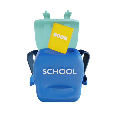 School Bag  3D Illustration