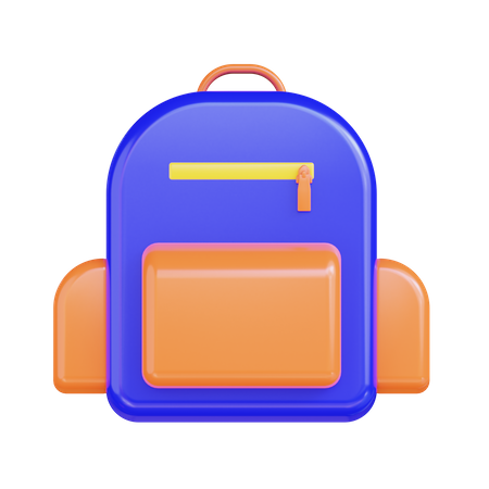 School Bag  3D Illustration