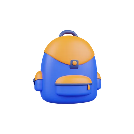 School Bag  3D Illustration