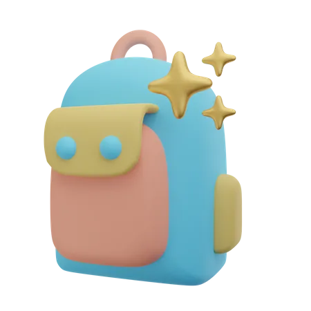 School Bag 3D Icon