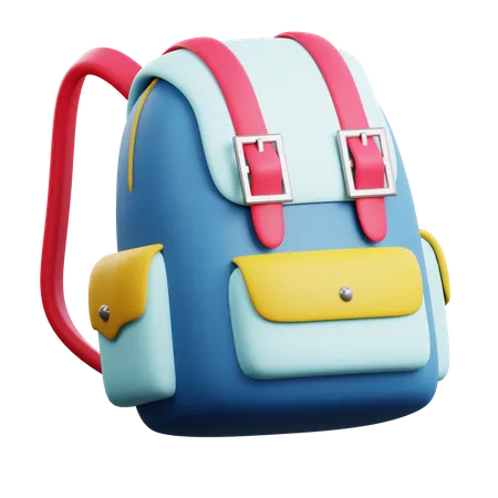 Carry Your Essentials In Style And Convenience With Trendy School Bags These 3 D Illustrations Showcase Spacious Compartments And Ergonomic Designs For Students Of All Ages Perfect For Organizing Books Stationery And Personal Belongings For A Comfortable And Stylish School Experience 3D Icon