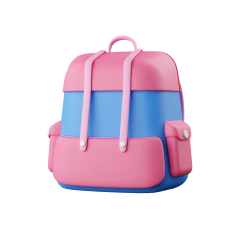 3 D School Bag Icon Back To School And Education Concept Isolated On Background Icon Symbol Clipping Path 3 D Render Illustration 3D Icon