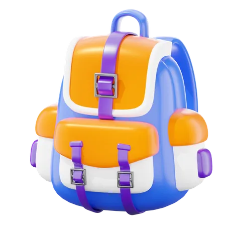 School Bag 3 D Icon Ilustration 3D Icon