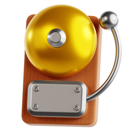 School Bell  3D Icon