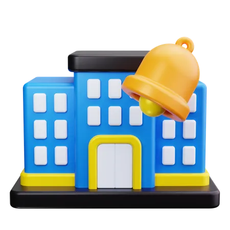 School Bell  3D Icon