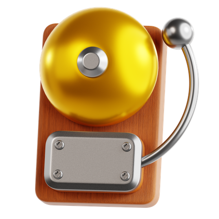 School Bell  3D Icon