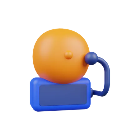 School Bell  3D Illustration